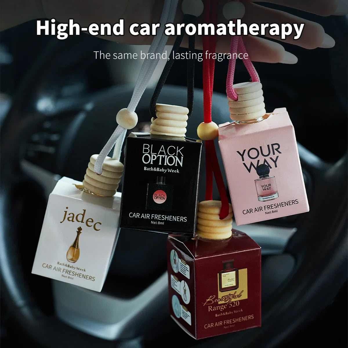 Car Aromatherapy Hanging Air Freshener – Rearview Mirror Car Air Freshener Qme