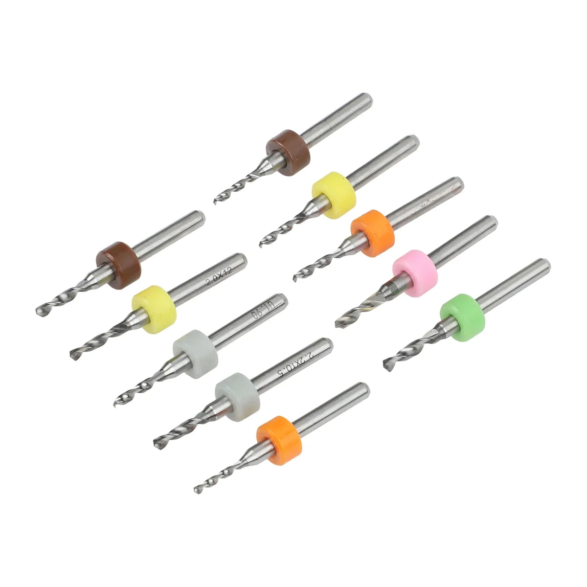 Coated PCB Milling Cutters & Drill Bits – 10-Piece Circuit Set PCB Milling Bit Set Qme