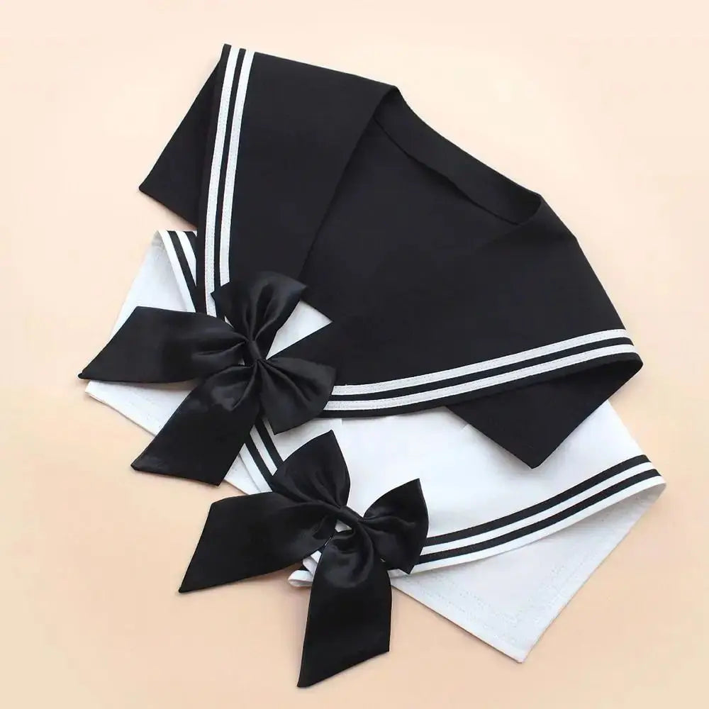 Striped Sailor Detachable Fake Collar Cape | 4 Colors Detachable Fake Collar Qme