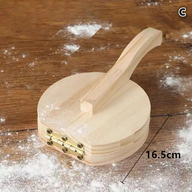 Solid Wood Dumpling Skin Press Tool – Easy Dough Presser Dumpling Skin Press Qme C