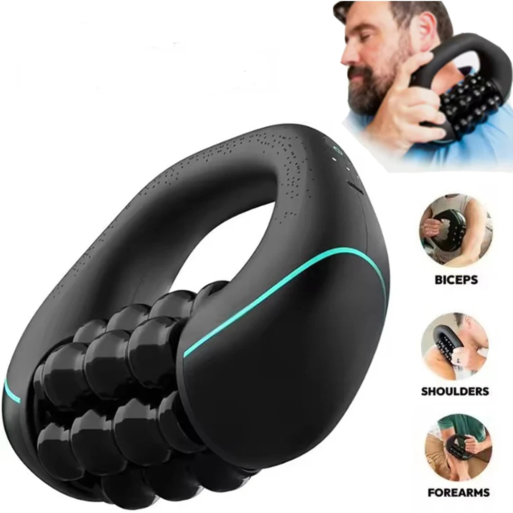 Vilnason Mini Rolling Percussive Massager – 3-Speed Rechargeable Percussive Massager Qst