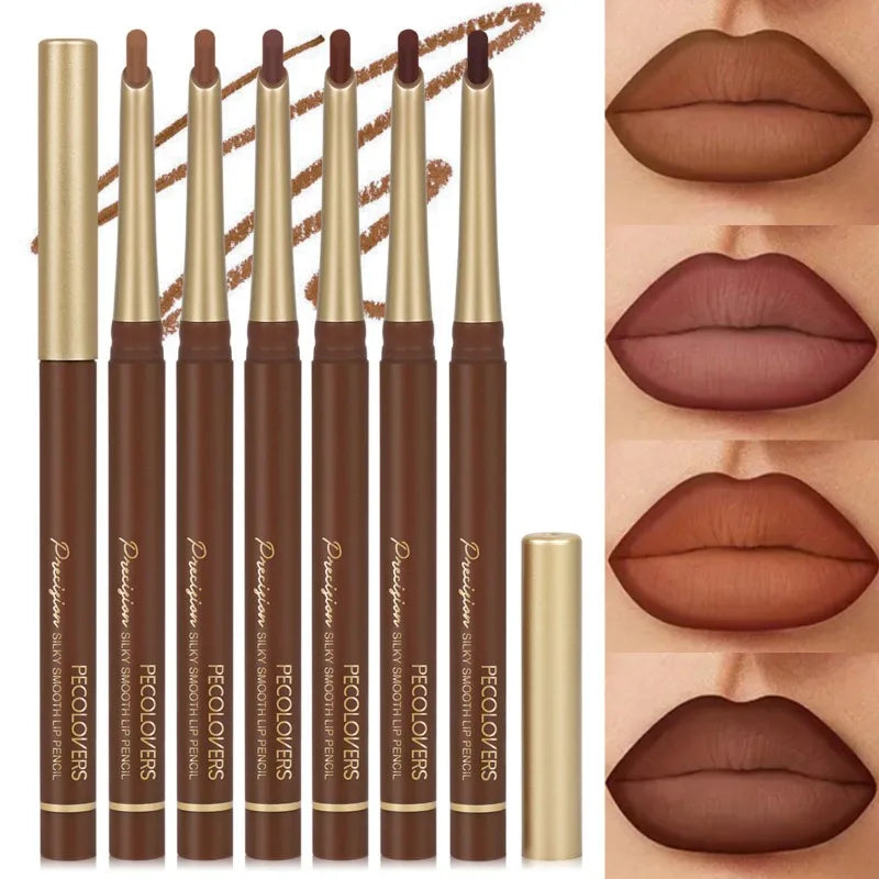 Multi-Color Lip Liner Pen – Angled Tip Lipstick Contour Lip Liner Pen Qme