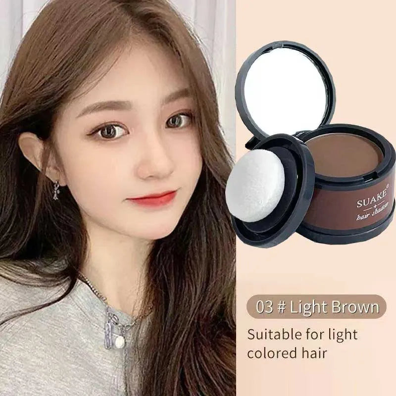 Waterproof Hairline Powder Root Touch-Up – 4 Shades | Qme Hairline Coverage Powder Qme 03-light brown