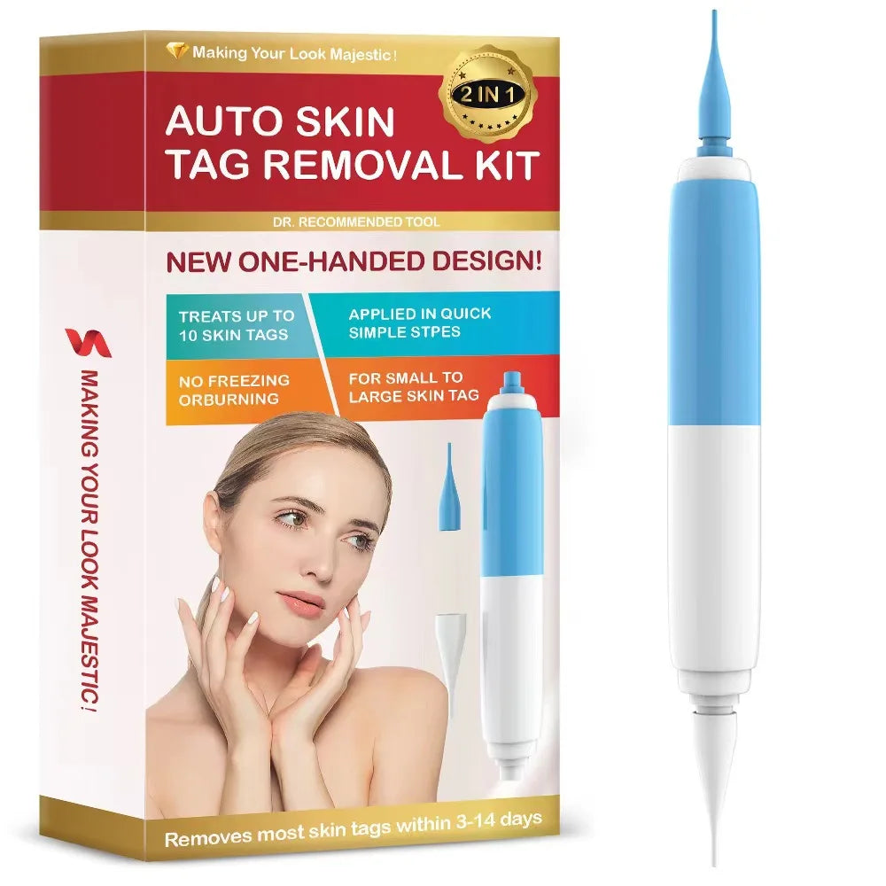 2-in-1 Skin Tag Removal Kit – Band Device for Face & Body Skin Tag Removal Kit Qst Blue