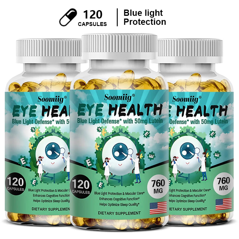 Lutein & Zeaxanthin Eye Support Capsules – Vitamins A C E Zinc Eye Wellness Supplement Qst