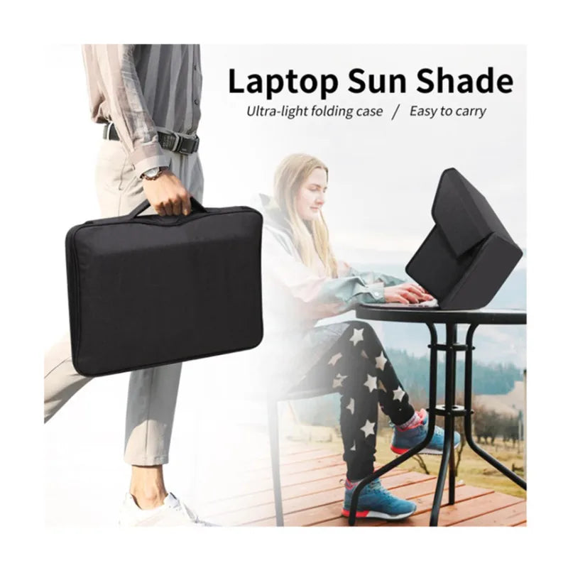 Portable Foldable Laptop Privacy & Sun Shade Cover | 14" & 16" Laptop Privacy Cover Qme