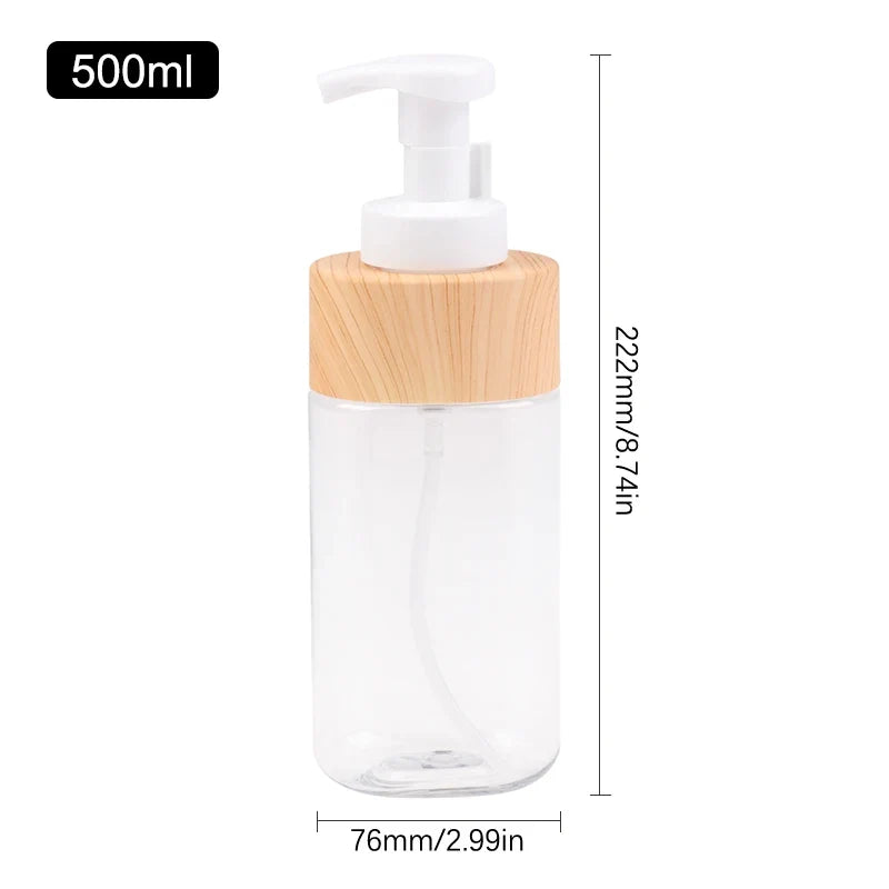 300ml Refillable Foaming Soap Dispenser – Portable & Reusable Foaming Soap Dispenser Qme 500ml wood