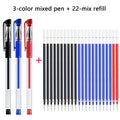 Kawaii Gel Pen Set – Black, Blue & Red Ink, Bullet Tip Gel Pen Set Qme mix 25 pcs set