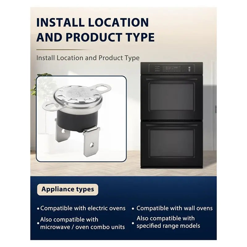 WP8304452 Oven Thermal Fuse for Whirlpool KitchenAid Maytag Oven Thermal Fuse Qst Default Title