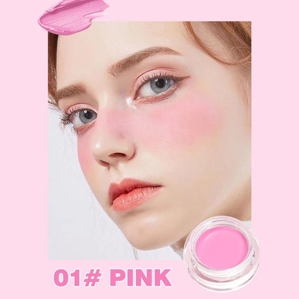 Qme Waterproof Powder Blusher – All Skin Types, 6 Shades Powder Blush Qme 01 PINK