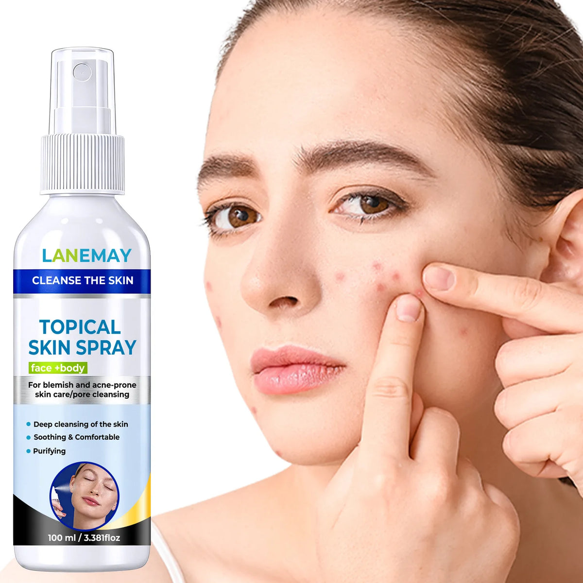 Lanemay Salicylic Acid & Panthenol Clarifying Skin Spray Clarifying Skin Spray Qst