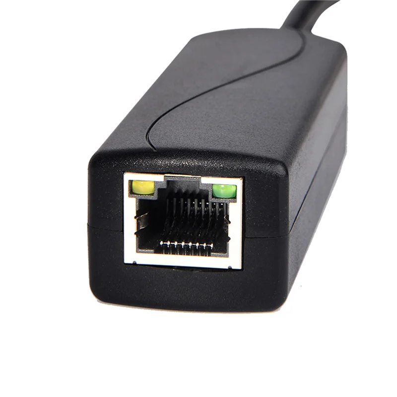 PoE Splitter 100M 12V 1A IEEE 802.3af 1.5KV Isolation PoE Splitter Qme black NONE
