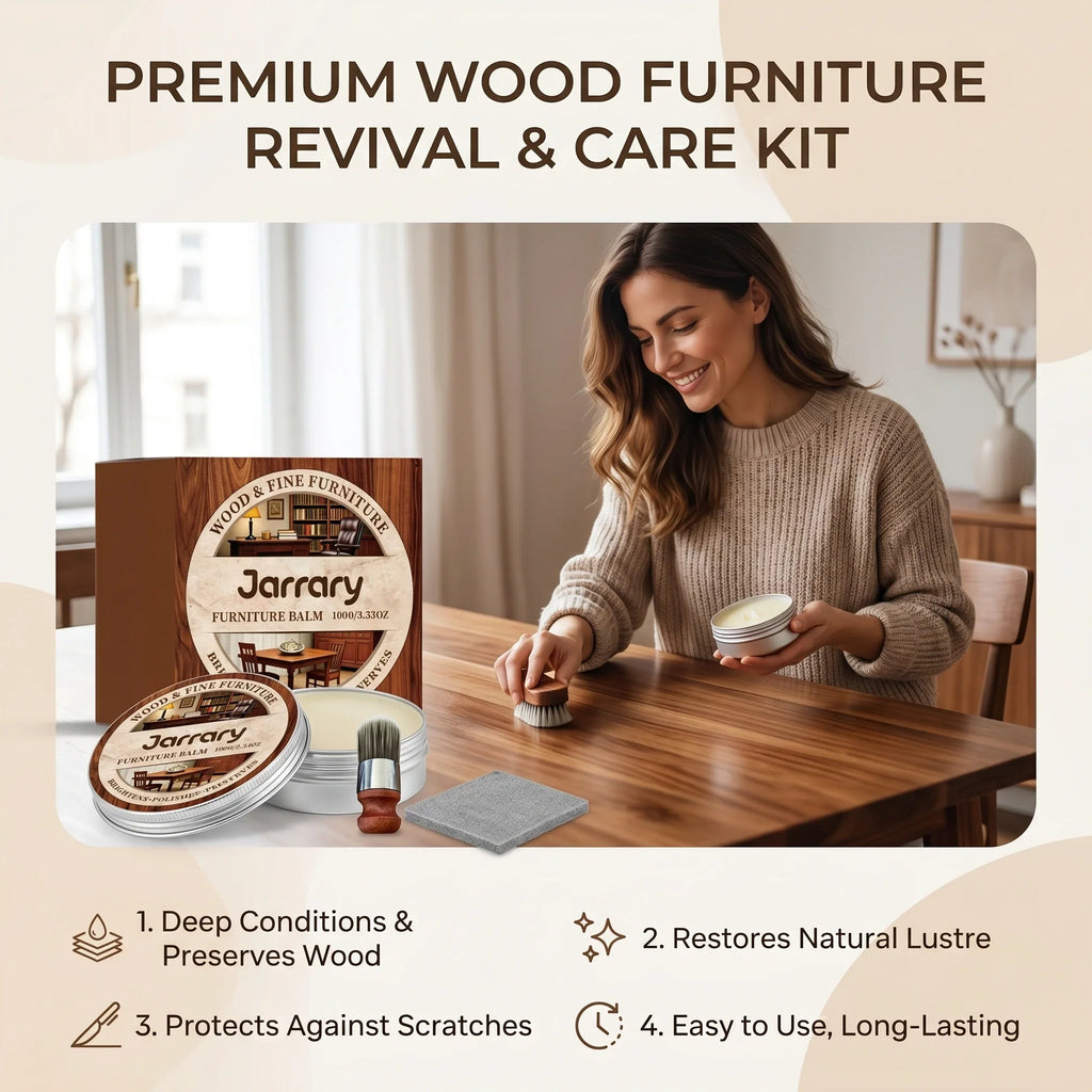 Wood Furniture Care Balm – Restore, Clean & Protect Furniture Care Balm Qme