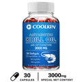 Coolkin Antarctic Krill Oil 3000mg – Omega-3 EPA & DHA Softgels Omega-3 Supplement Qst 30 Capsules