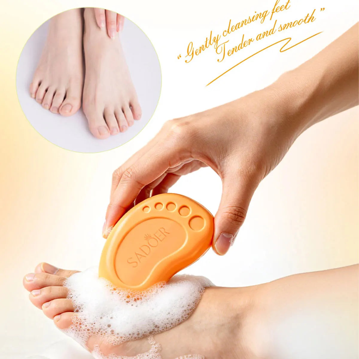 Turmeric Foot Soap – Exfoliating, Brightening & Smoothing Bar Exfoliating Foot Soap Qme