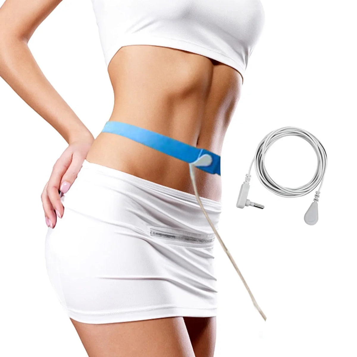 Grounding Belt with 15ft Cord – Earthing Waist & Back Band Earthing Grounding Belt Qst