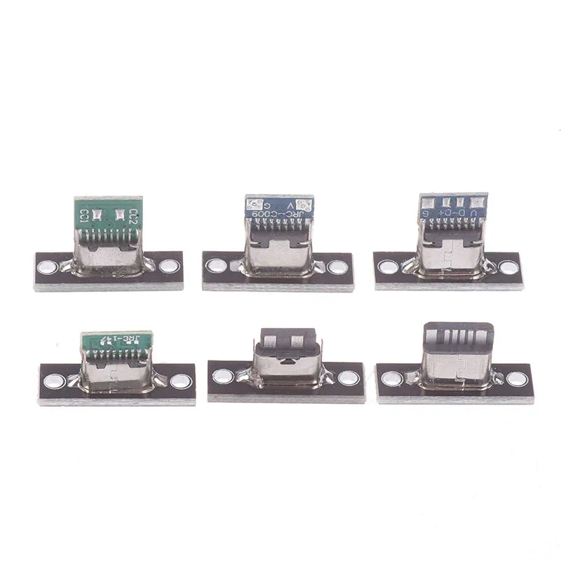 USB Type-C Female Socket Screw Fixing Plate 2Pin 4Pin Connector USB-C Connector Jack Qme