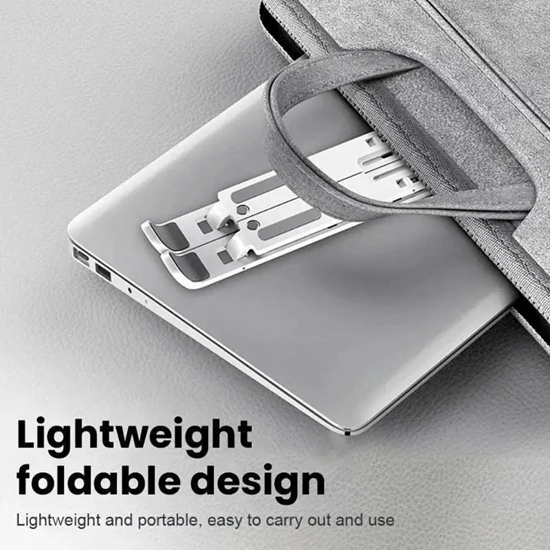 Portable Foldable Laptop Stand | Adjustable Holder 10–17" Laptop Stand Qme