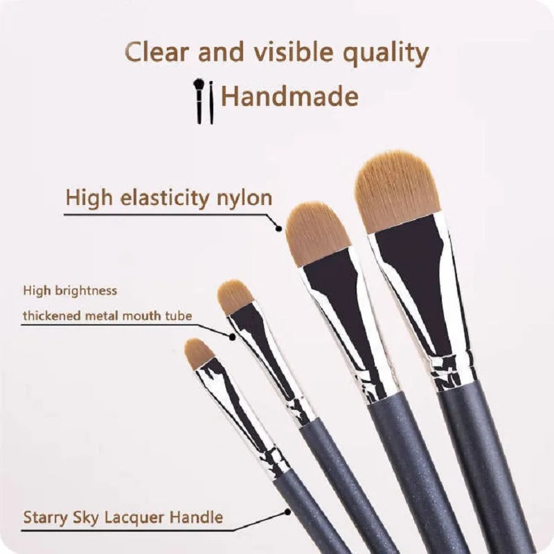 Ultra-Thin Foundation & Concealer Makeup Brush Set – 4 Sizes Makeup Brush Set Qme
