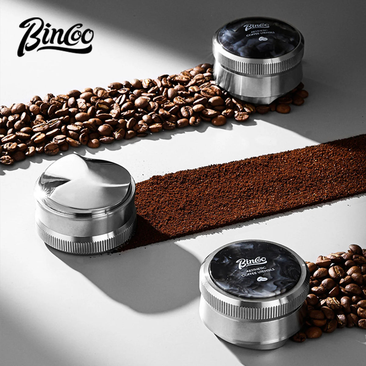Bincoo 58mm Meteor Distributor Tamper – Self-Leveling Espresso Tool Espresso Tamper Qst