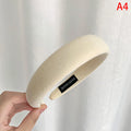 Padded Velvet Headband – Thick Sponge Hair Hoop for Women & Girls Hair Headband Qst A4