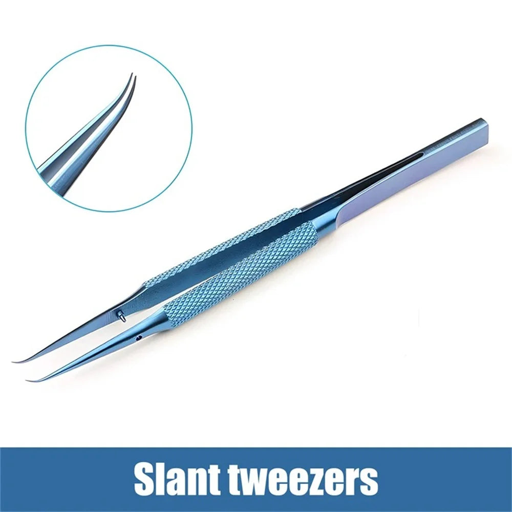 Titanium Alloy Precision Electronics Tweezers – Antimagnetic Precision Tweezers Qme curved heads