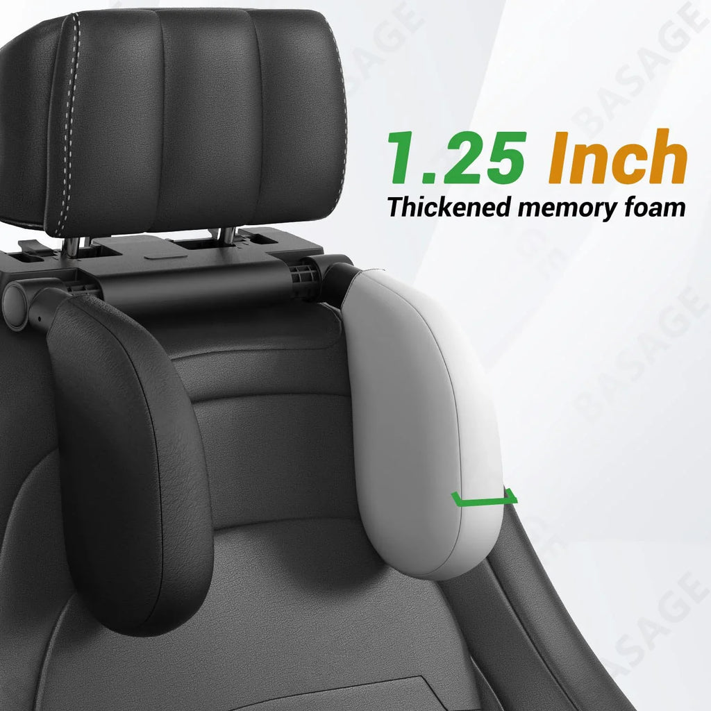 Car Seat Headrest Pillow – Memory Foam Travel Neck Support Car Headrest Pillow Qme