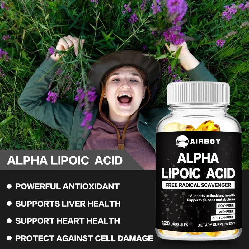 Alpha Lipoic Acid 600mg – Brain, Heart & Nerve Support Antioxidant Supplement Qst