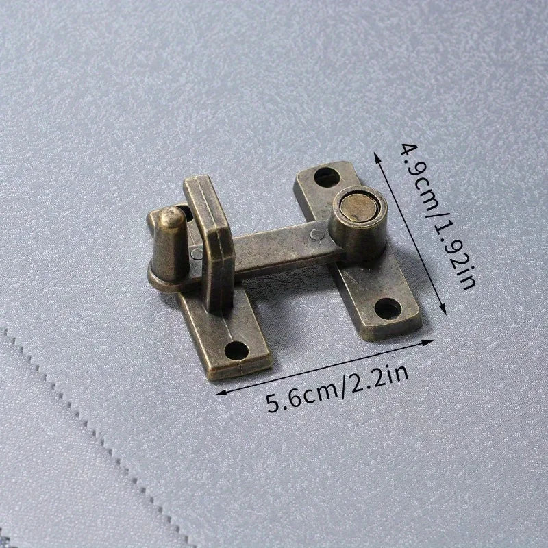 Antique Bronze Sliding Bolt Lock | Retro Vintage Door Latch Sliding Bolt Lock Qme