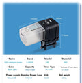 Ilonda WiFi Automatic Fish Feeder | Smart Aquarium Tank Feeder Automatic Fish Feeder Qme WIFI Feeder FEEDER