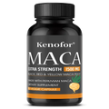 Premium Maca Root Capsules – Triple Maca & Black Pepper Blend Herbal Supplement Qst 30 count-1 bottle
