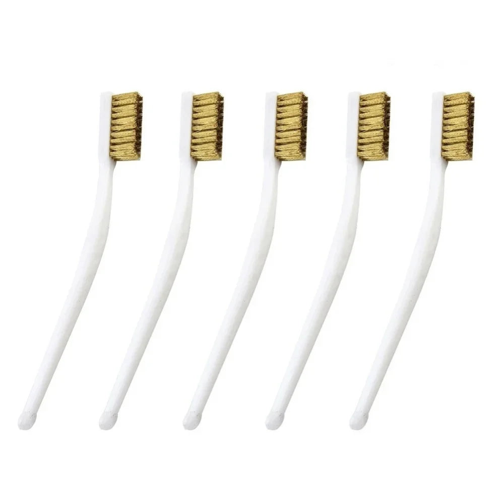 Mini Stainless Steel & Brass Wire Brush Set – 3-Pack Wire Brush Set Qme