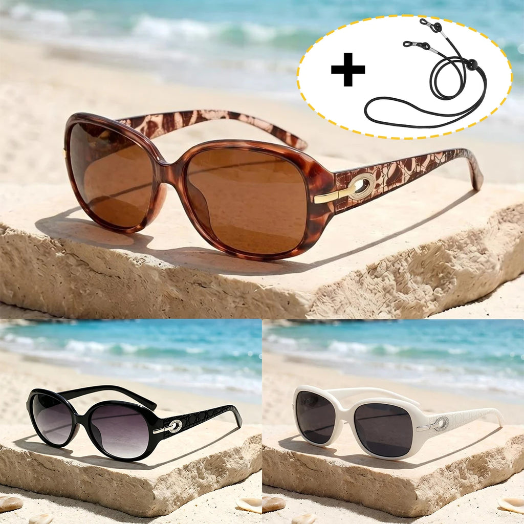 Women's Polarized UV400 Sunglasses – Retro Diamond Butterfly Frame Polarized Sunglasses Qst