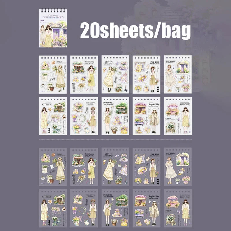 20-Sheet Career Sticker Book – Journaling, Scrapbooking & DIY Craft Sticker Book Qme 6