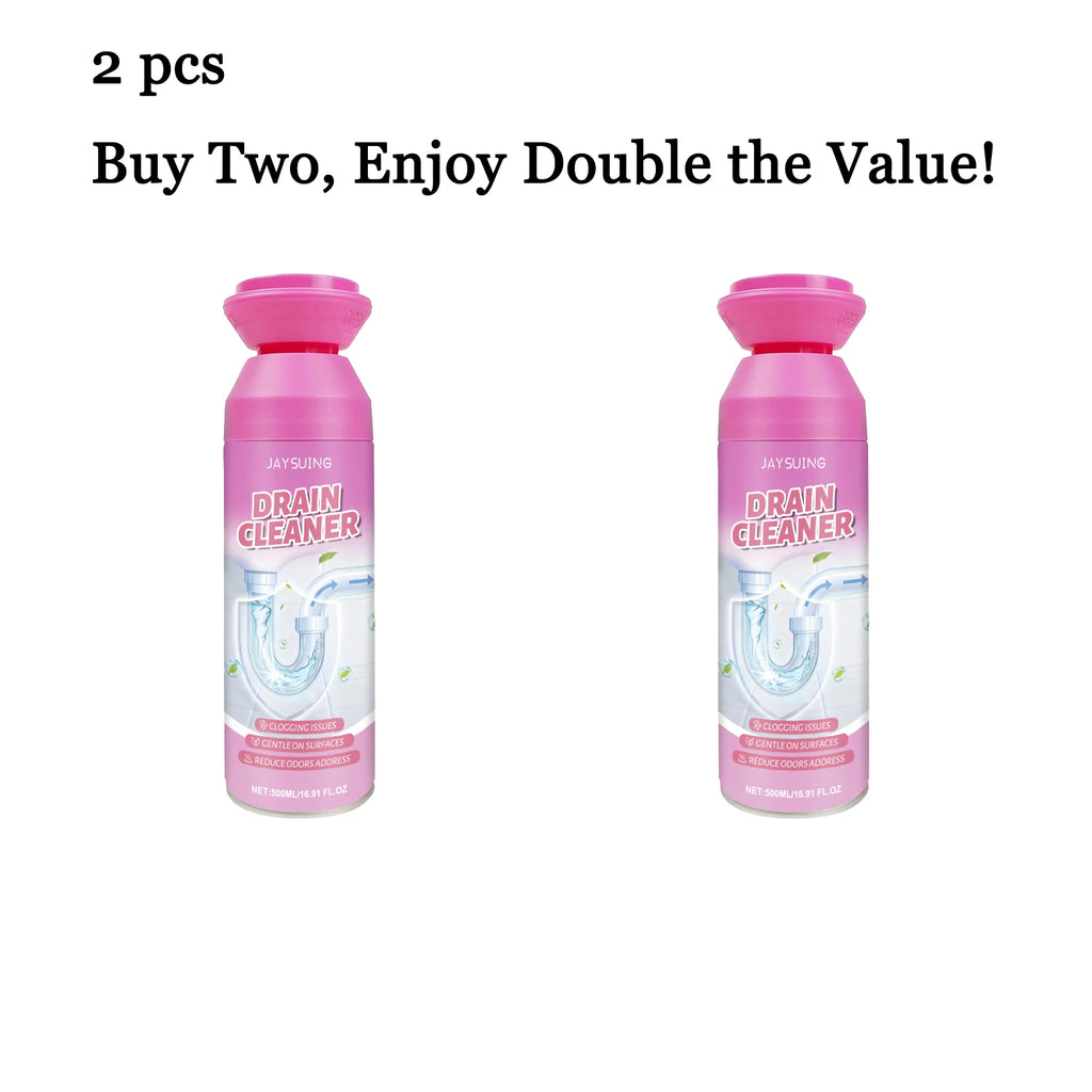 500ML Pipe Cleaner – Powerful Drain Unclogger & Odor Remover Drain Pipe Cleaner Qst 2 pcs