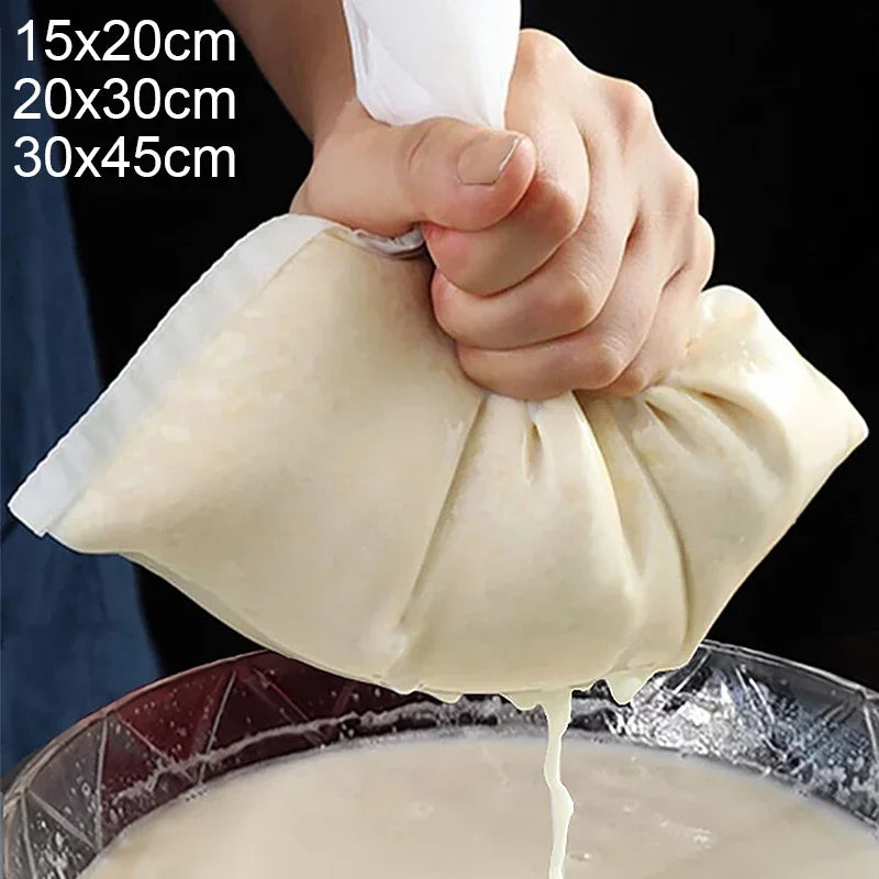 Reusable Nylon Mesh Filter Bags – Soy Milk, Nut, Tea & Coffee Mesh Filter Bag Qme