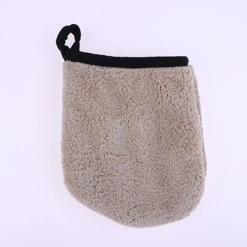 Reusable Microfiber Makeup Remover Cleansing Gloves Cleansing Gloves Qst A1 Khaki
