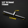 Chrome Vanadium Sliding Rod Socket Extension Bar – 1/4 3/8 1/2" Socket Extension Bar Qme 115mm