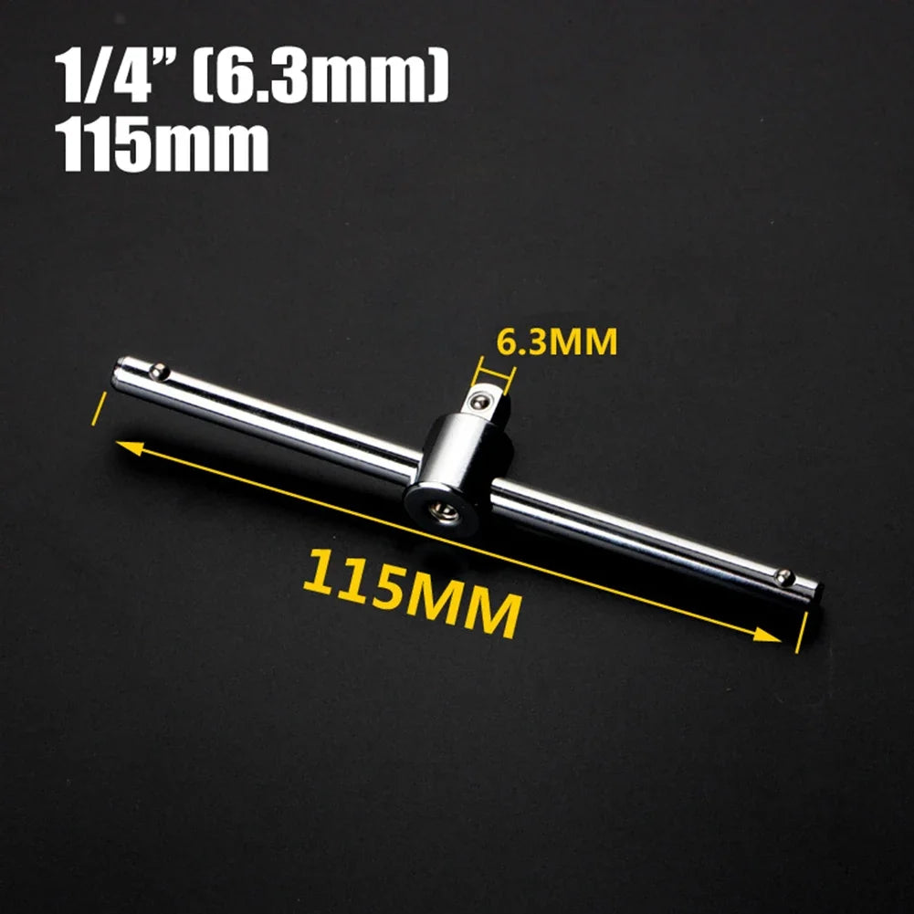 Chrome Vanadium Sliding Rod Socket Extension Bar – 1/4 3/8 1/2" Socket Extension Bar Qme 115mm