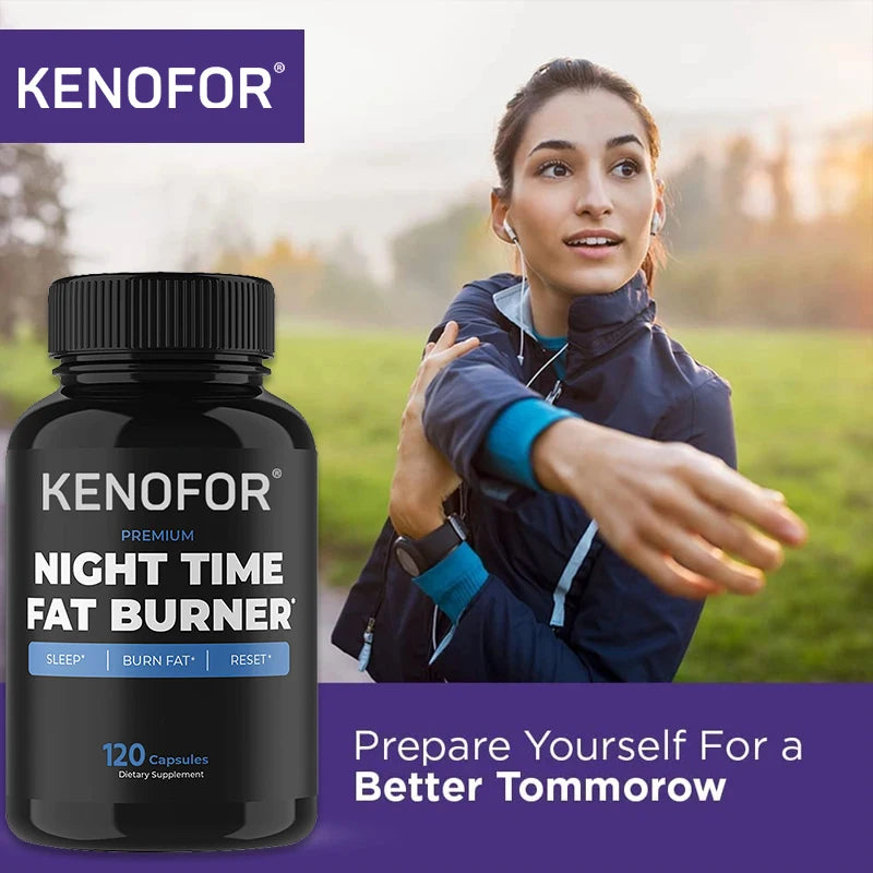Kenofor Nighttime Metabolism Booster Capsules | Sleep Support Weight Support Supplement Qst