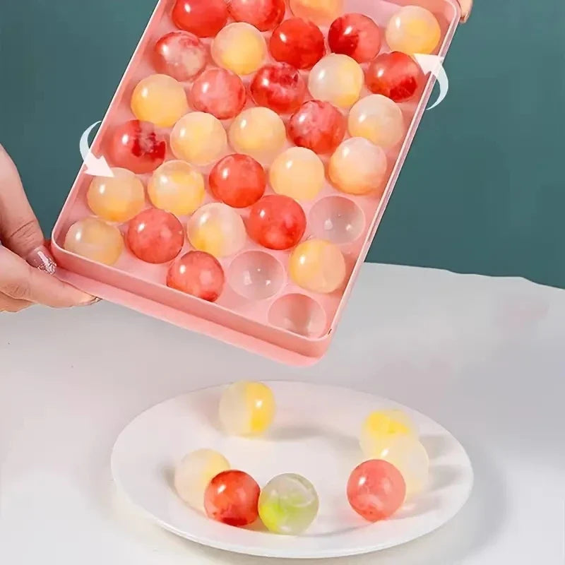 33-Cavity Ice Ball Mold Tray – Whiskey & Popsicle Maker Ice Ball Mold Tray Qme