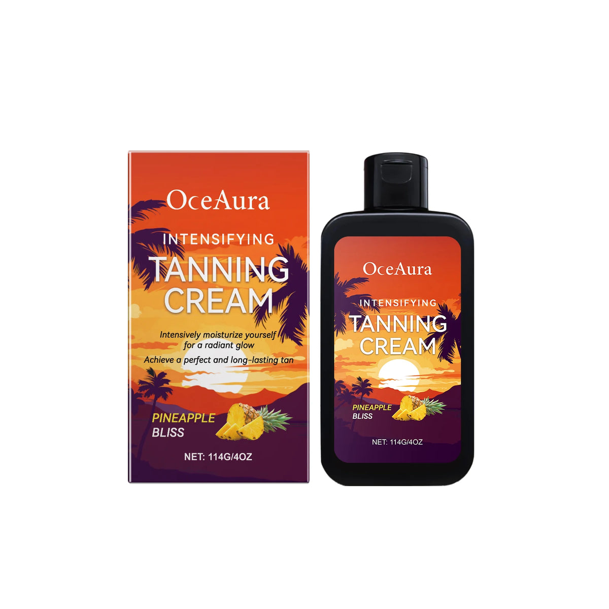 OceAura Self Tanning Lotion – Bronzing Body Cream, Coconut Oil Self Tanning Lotion Qst 1 PCS