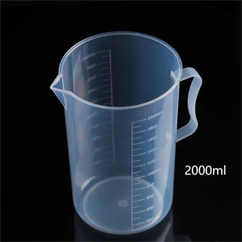 Graduated Plastic Beaker – Chemical-Resistant Measuring Cylinder Measuring Beaker Qme A3