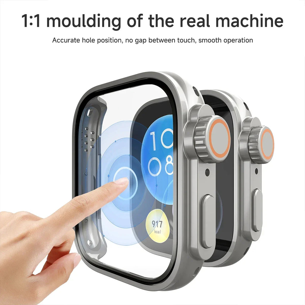 Tempered Glass Screen Protector Case for Huawei Watch Fit 3 Watch Screen Protector Qme