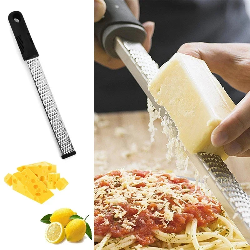 Stainless Steel Cheese Grater, Lemon Zester & Chocolate Slicer Cheese Grater & Zester Qme
