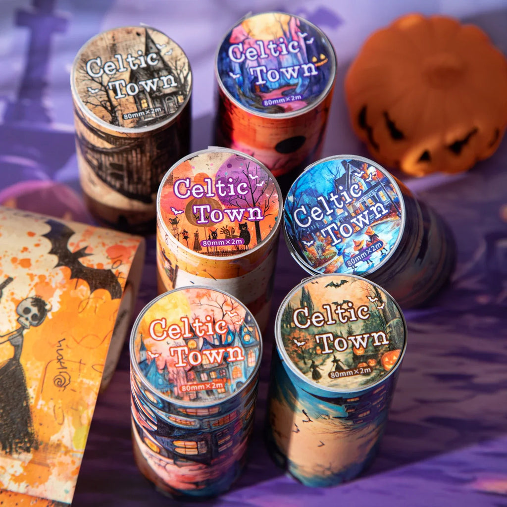 Halloween Gothic Washi Tape – DIY Scrapbooking & Collage Decorative Washi Tape Qme