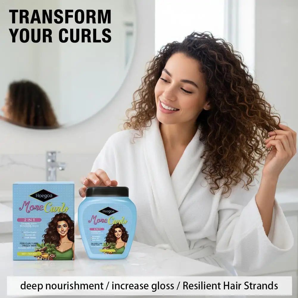 Leave-In Conditioner for Curly & Dry Hair | Hydrates & Smooths Leave-In Conditioner Qme