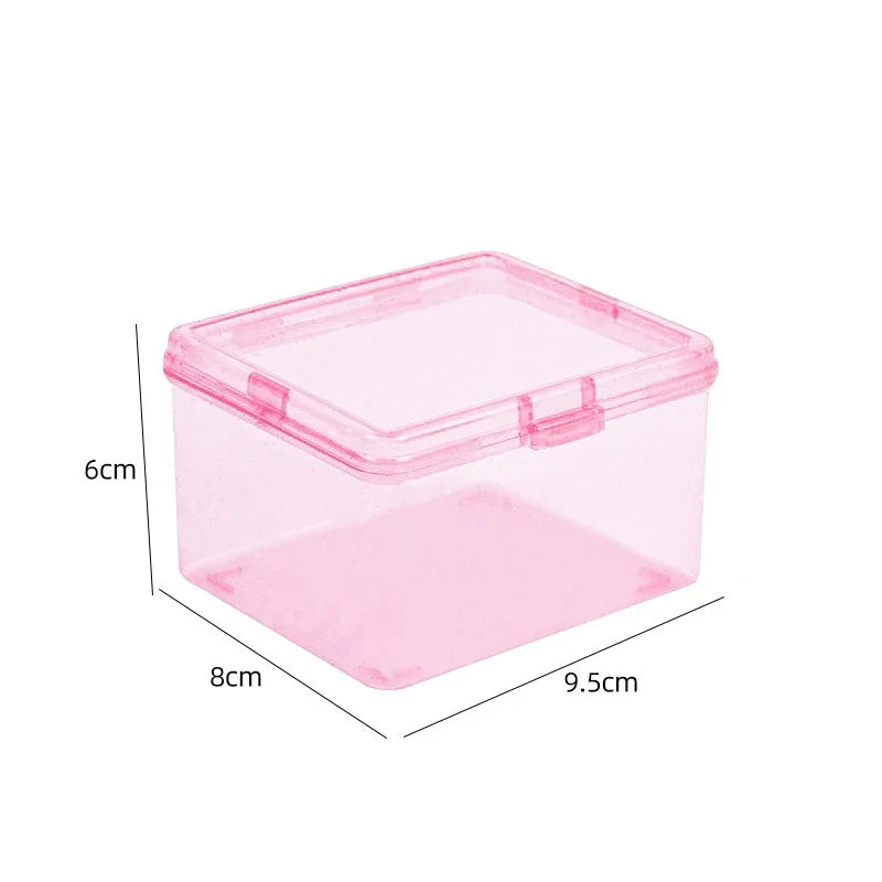 Transparent Plastic Desk Organizer Box – Card & Stationery Desk Organizer Box Qme