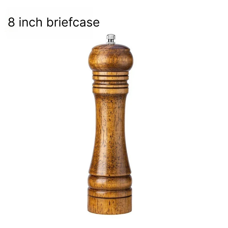 Manual Oak Wood Pepper & Spice Grinder Mill – 5, 8 or 10 Inch Spice Grinder Mill Qme