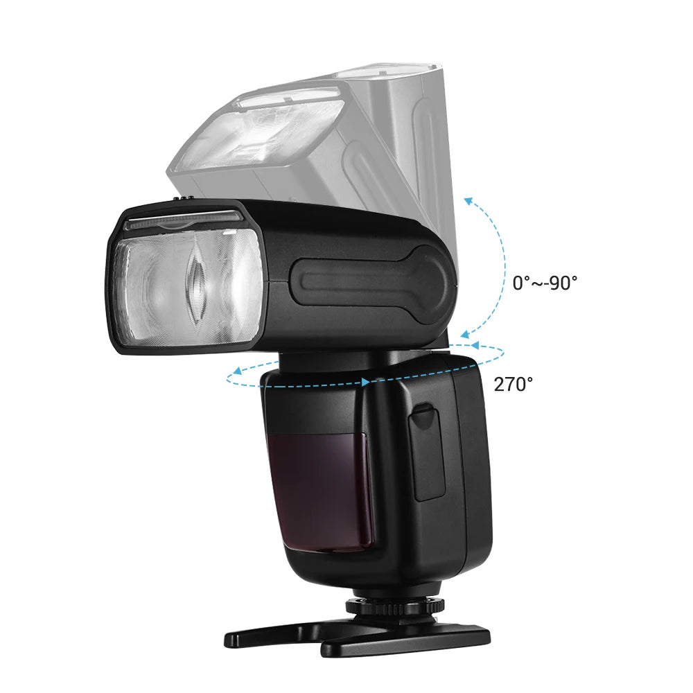 Wireless Speedlite Flash GN33 LCD Display for DSLR Cameras Camera Flash Speedlite Qst